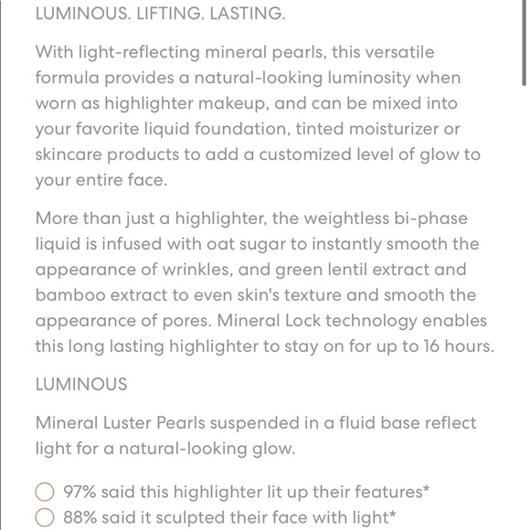 BAREPRO GLOW Liquid Highlighter - Picture 5 of 10